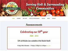 Tablet Screenshot of holtfarmersmarket.org